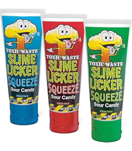 Amazon.com : Toxic Waste Slime Licker Squeeze Sour Candy Green